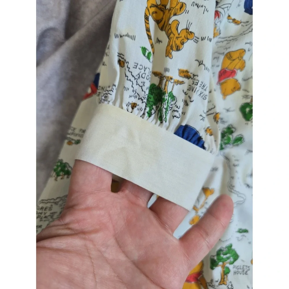 Vintage Winnie the Pooh Bear Dress 70s Sears 100 ACRE WOOD Size 6 Flaws